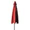 Hiland Solar Market Umbrella with LED Lights in Red MK-UMB-R - alternate 5